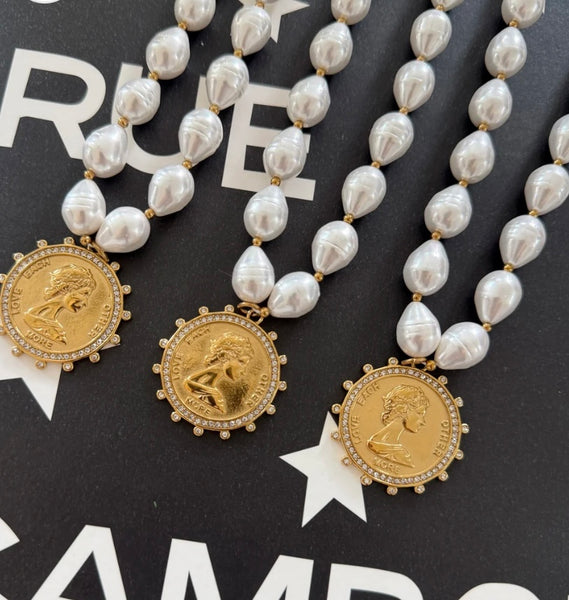 Chansuttpearls Gia Coin Necklace