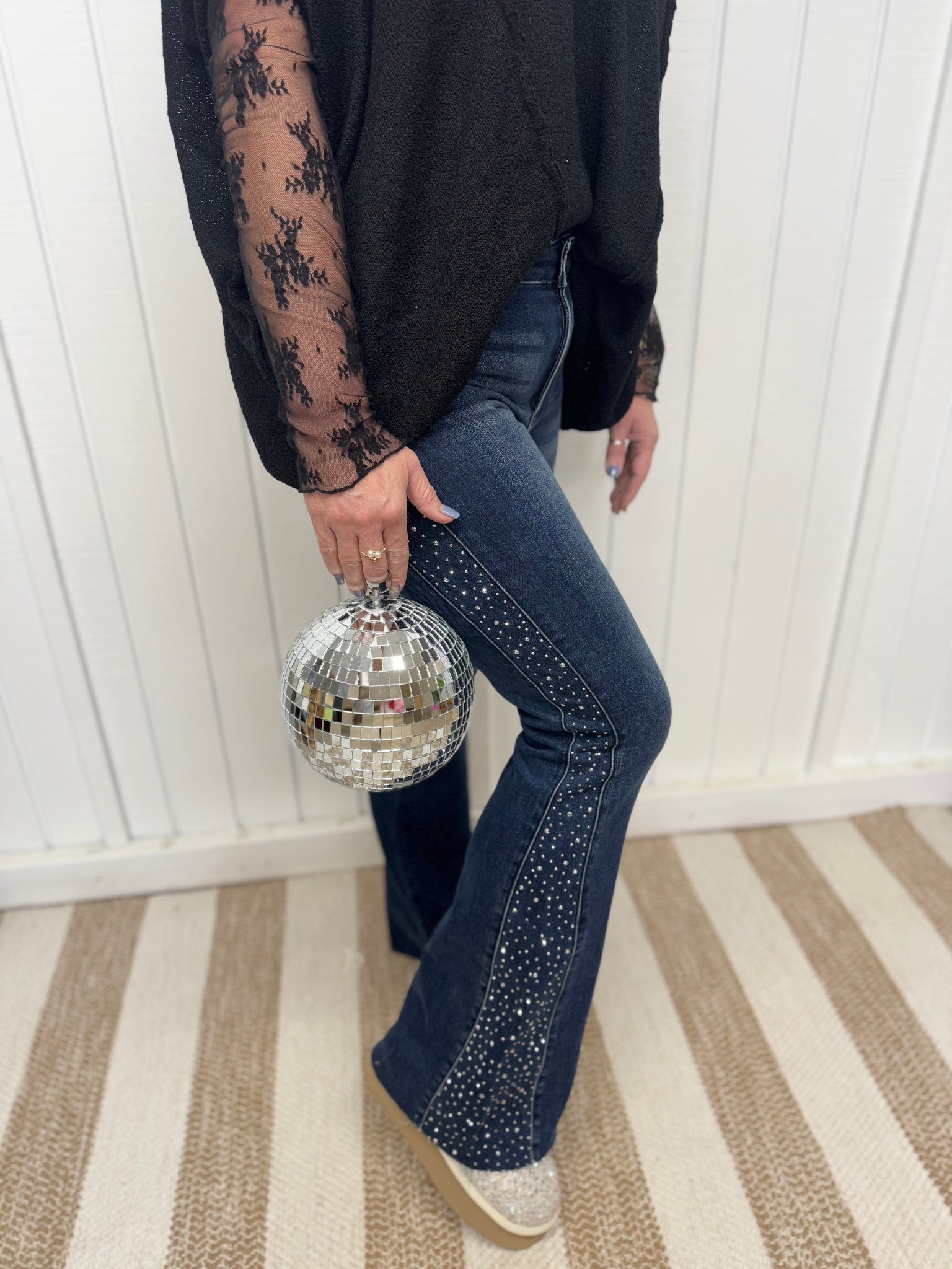 Judy Blue Rhinestone Flares