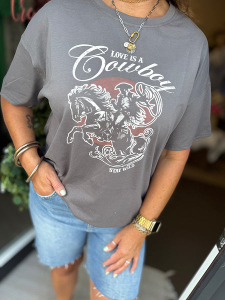 Love Is A Cowboy Graphic Tee