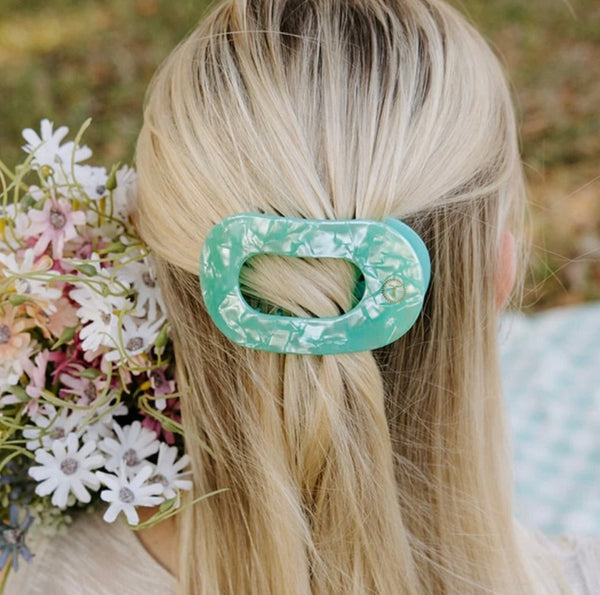 Spring Splash Flat Round Clip