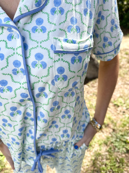 Hydrangea Pajama Set