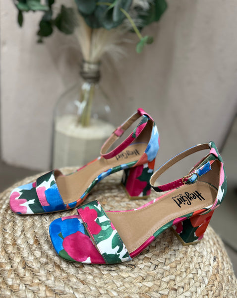 One In A Melon Flower Heel Corkys