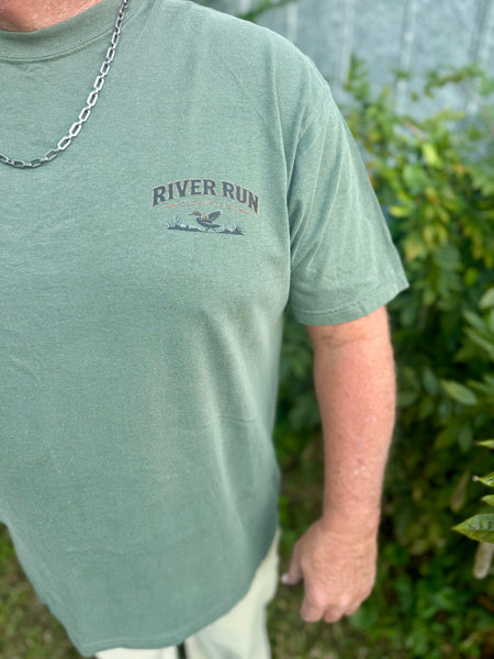 River Run Outfitters Olive Tee